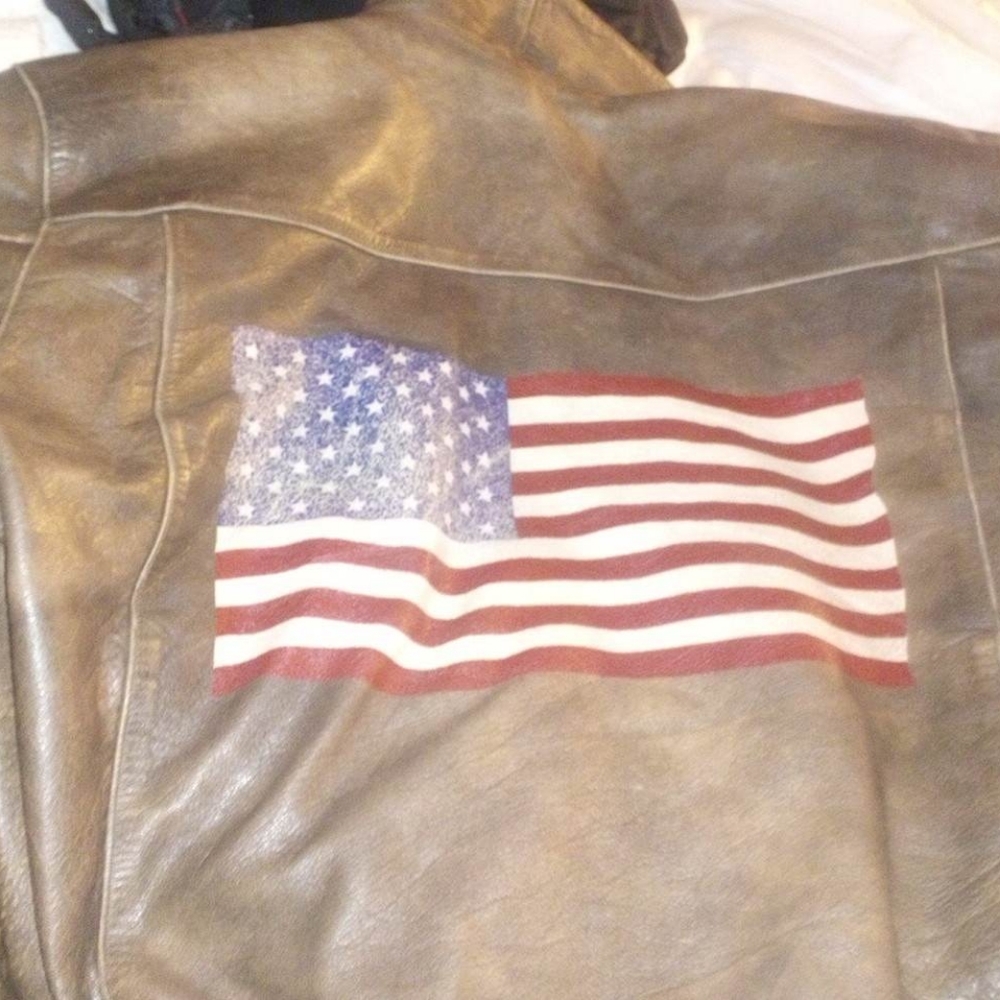 Leather coat